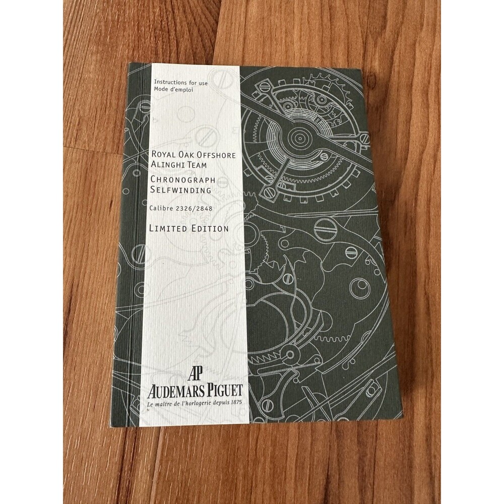 Audemars Piguet Instructions Book Chronograph Self Winding Calibre 2326/2848